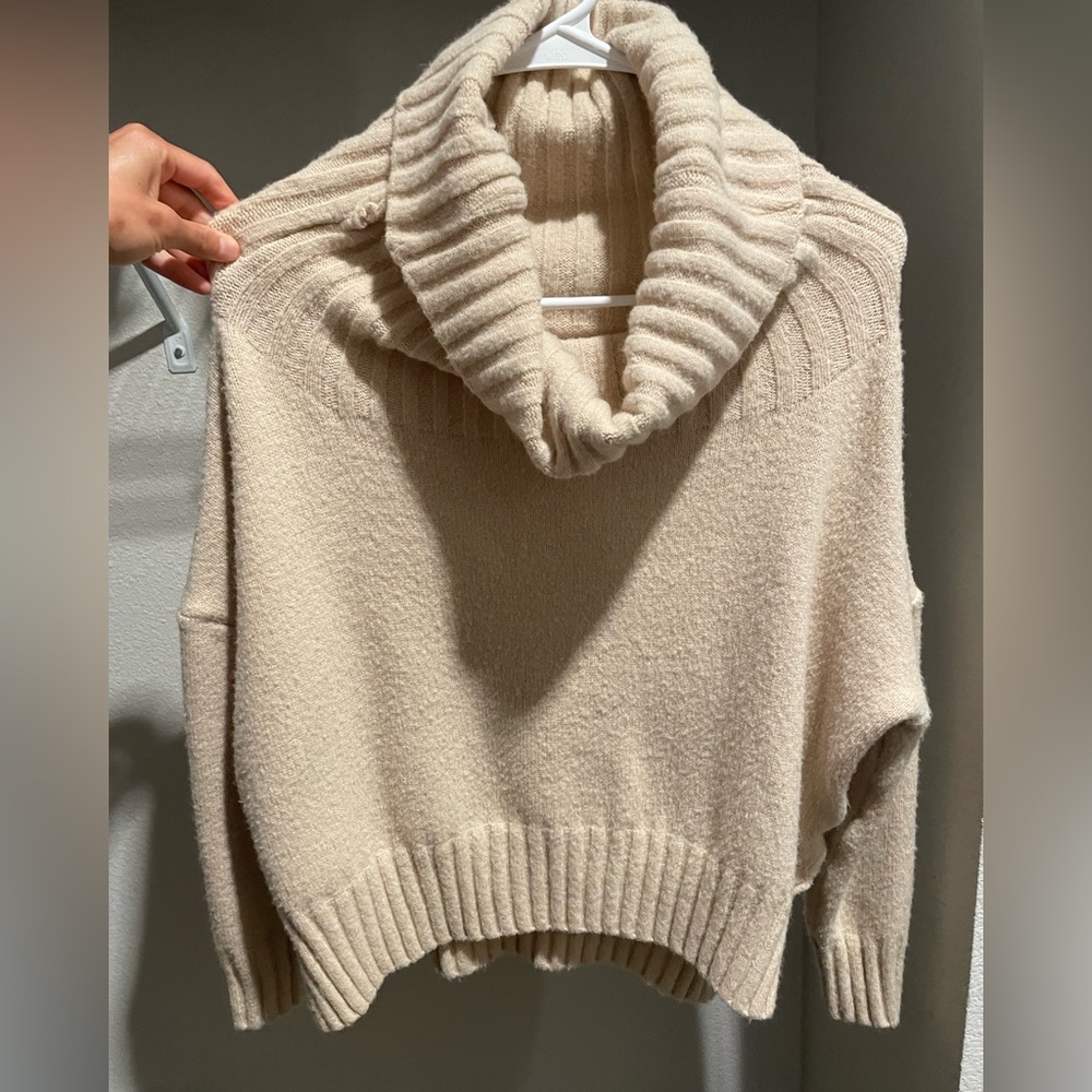Cowl Turtleneck Sweater